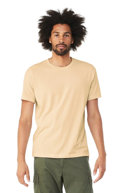 Unisex Heather CVC T-Shirt - Heather Soft Cream