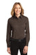 Port Authority L608 - Women's Long Sleeve Easy Care Shirt - Coffee Bean / St