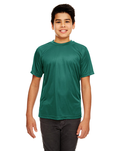 Youth Cool & Dry Sport Performance Interlock T-Shirt - Forest Green