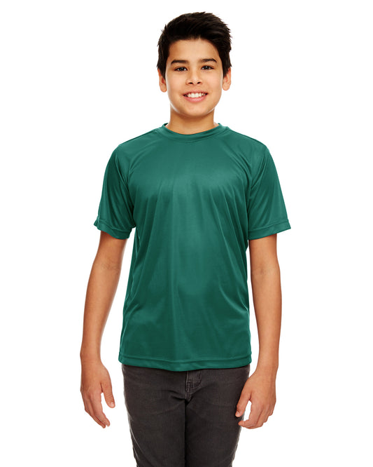 Youth Cool & Dry Sport Performance Interlock T-Shirt - Forest Green