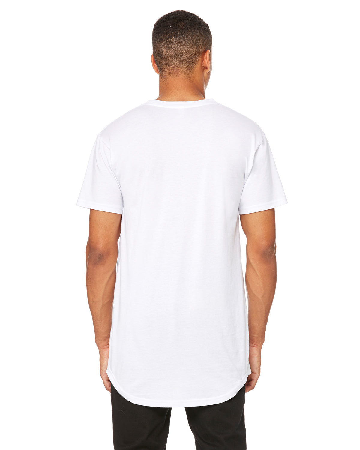 Men's Long Body Urban T-Shirt - White