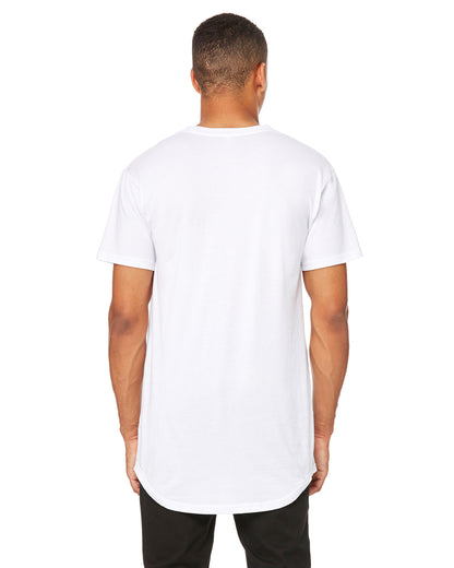 Men's Long Body Urban T-Shirt - White