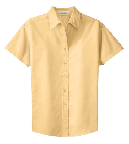 Women's Short Sleeve Easy Care Shirt - Yellow