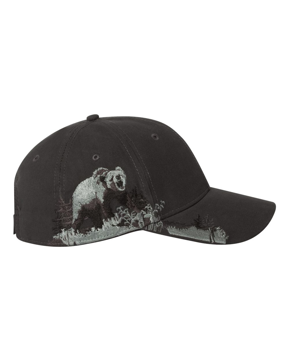 Grizzly Bear Cap - Charcoal