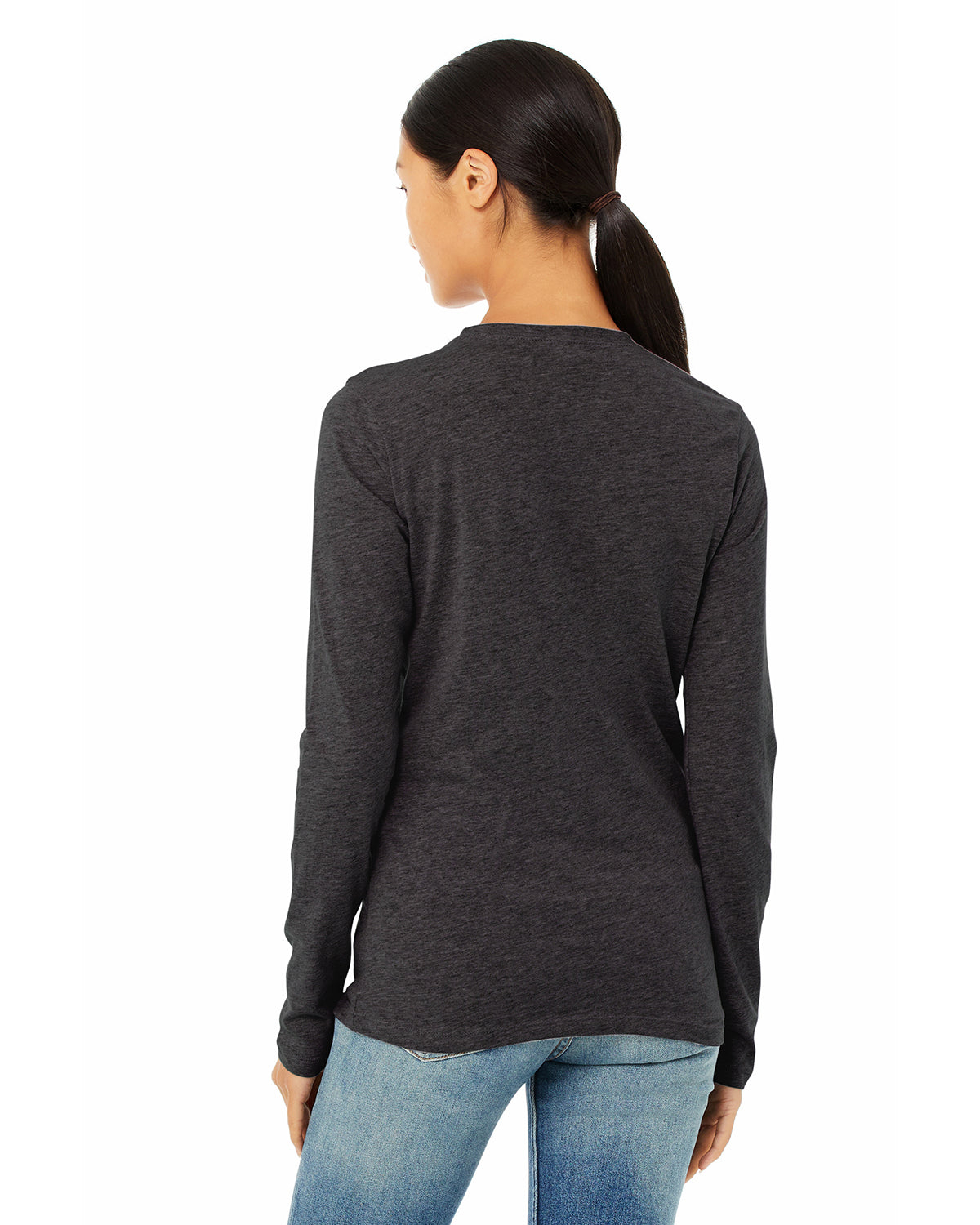 Women's Jersey Long-Sleeve T-Shirt - Heather Dark Gray