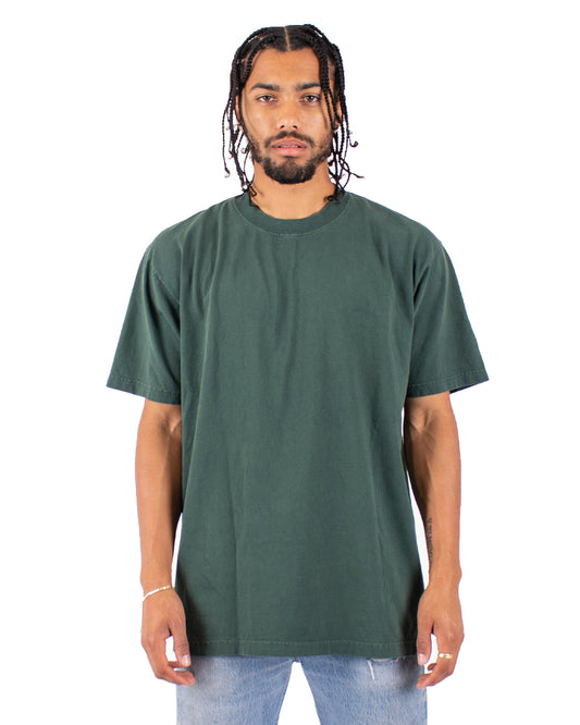Garment-Dyed Crewneck T-Shirt - Moss