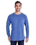 Unisex French Terry Crew With Pocket - Flo Blue