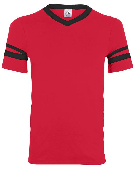 Unisex Sleeve Stripe Jersey - Red / Black