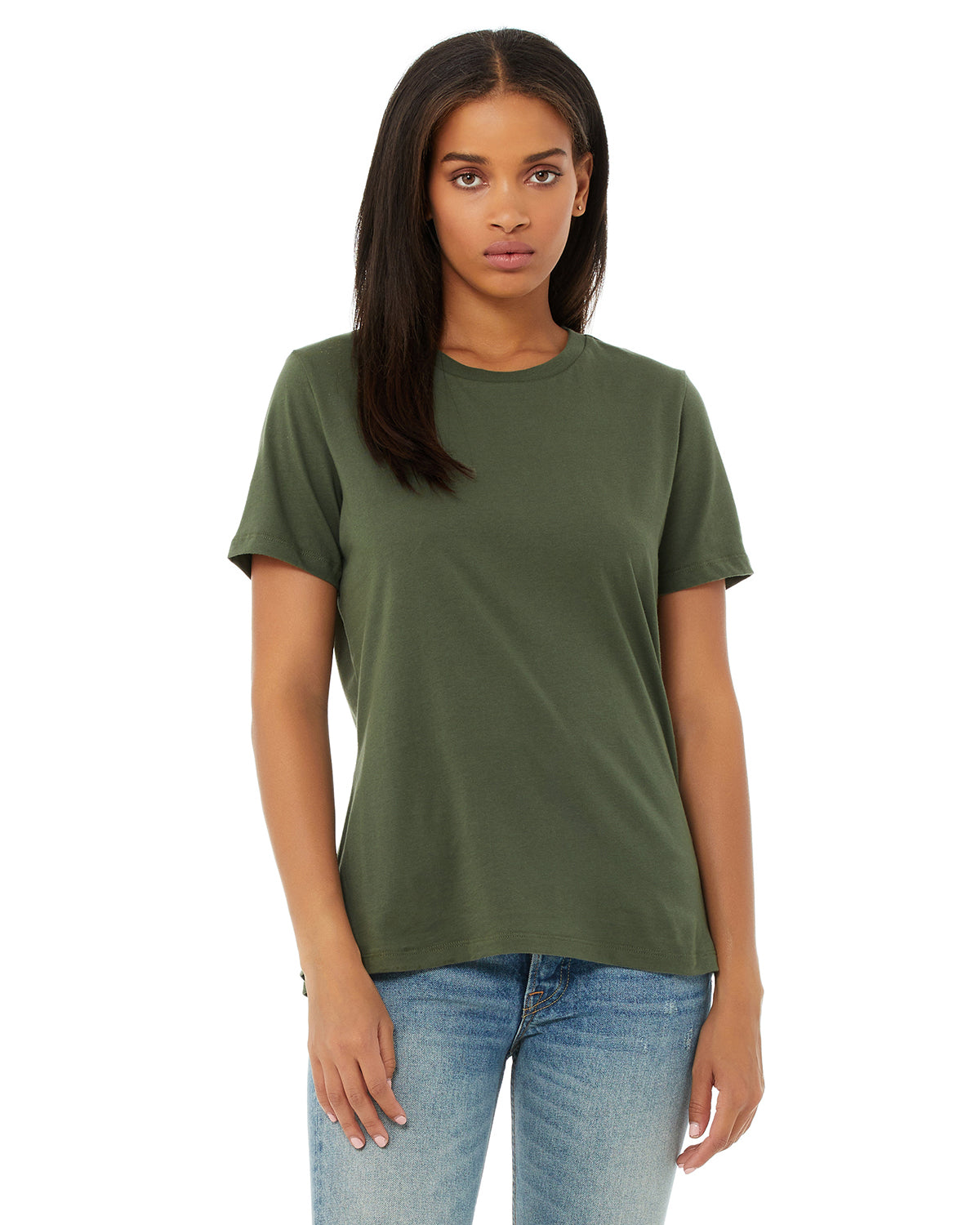 Women's Relaxed Jersey Short-Sleeve T-Shirt - Military Green