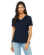 Bella + Canvas 6405 - Women's Relaxed Jersey V-Neck T-Shirt - Navy