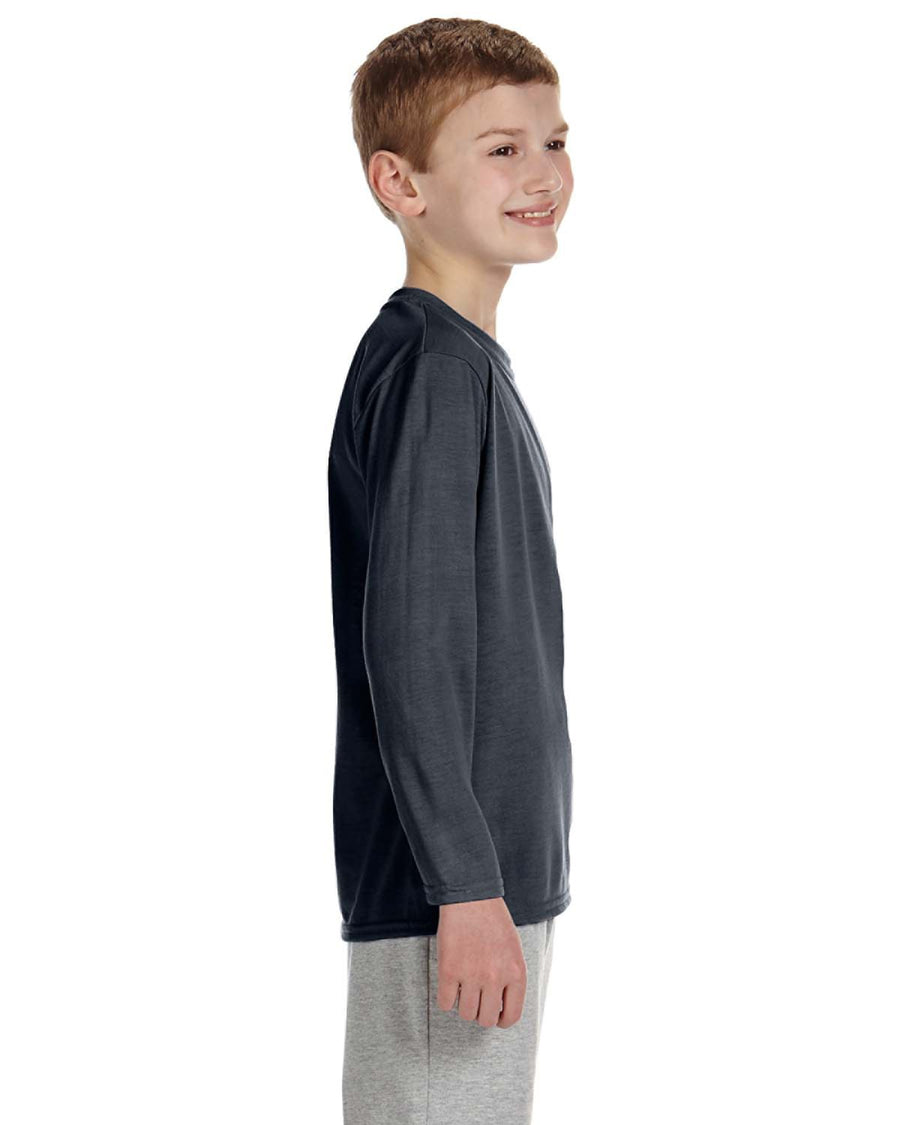 Youth Performance® Youth Long-Sleeve T-Shirt - Charcoal