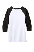 Women's Perfect Tri 3/4-Sleeve Raglan - Black / White