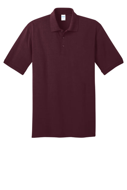 Unisex Tall Core Blend Jersey Knit Polo - Athletic Maroon