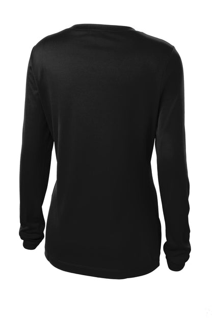 Women's Long Sleeve PosiCharge Competitor V-Neck Tee - Black