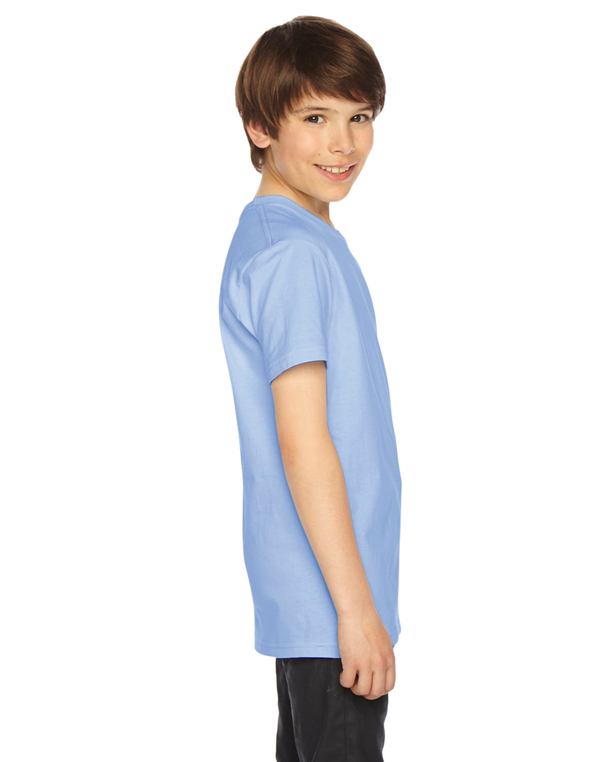 Youth Fine Jersey Short-Sleeve T-Shirt - Baby Blue