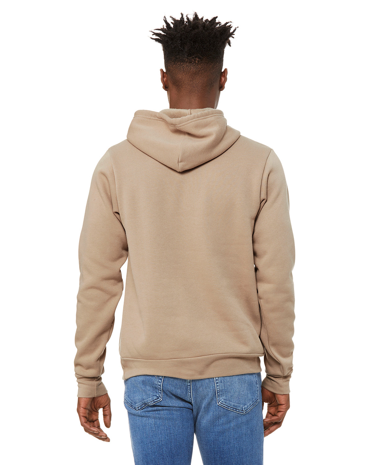 Unisex Sponge Fleece Pullover Hoodie - Tan