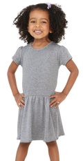 Toddler Baby Rib Dress - Heather