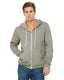 Bella + Canvas 3739 - Unisex Poly-Cotton Sponge Fleece Full-Zip Hoodie - Heather Stone