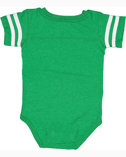 Infant Football Bodysuit - Vintage Green / Bd White