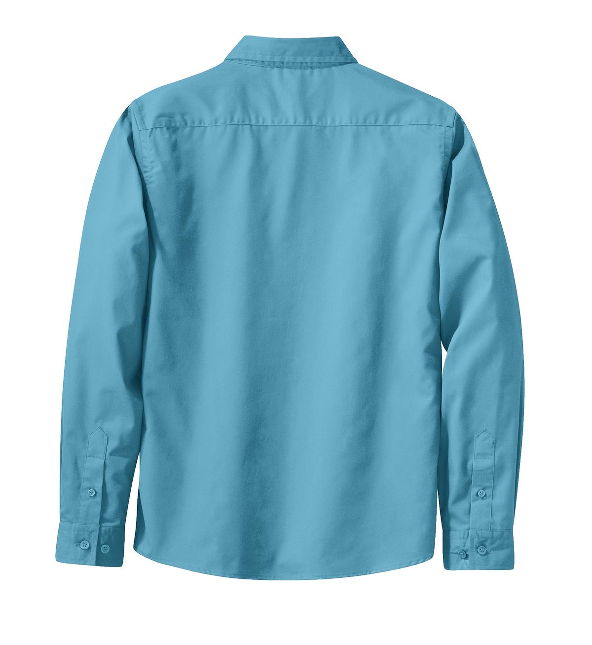 Women's Long Sleeve Easy Care Shirt - Maui Blue