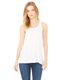 Bella + Canvas B8800 - Women's Flowy Racerback Tank - White Slub