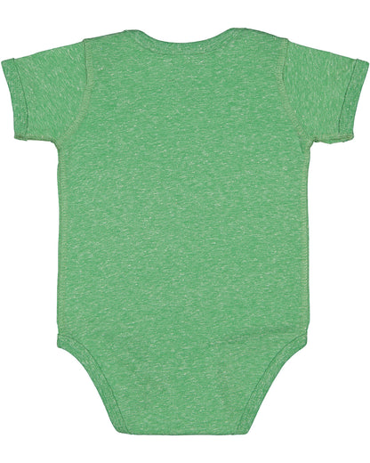Infant Harborside Melange Bodysuit - Green Melange