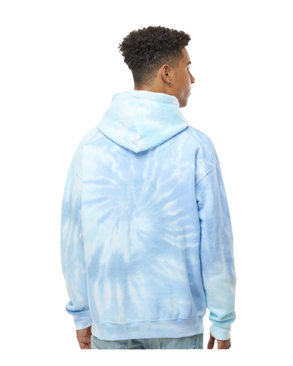 Unisex Tie-Dyed Pullover Hoodie - Lagoon