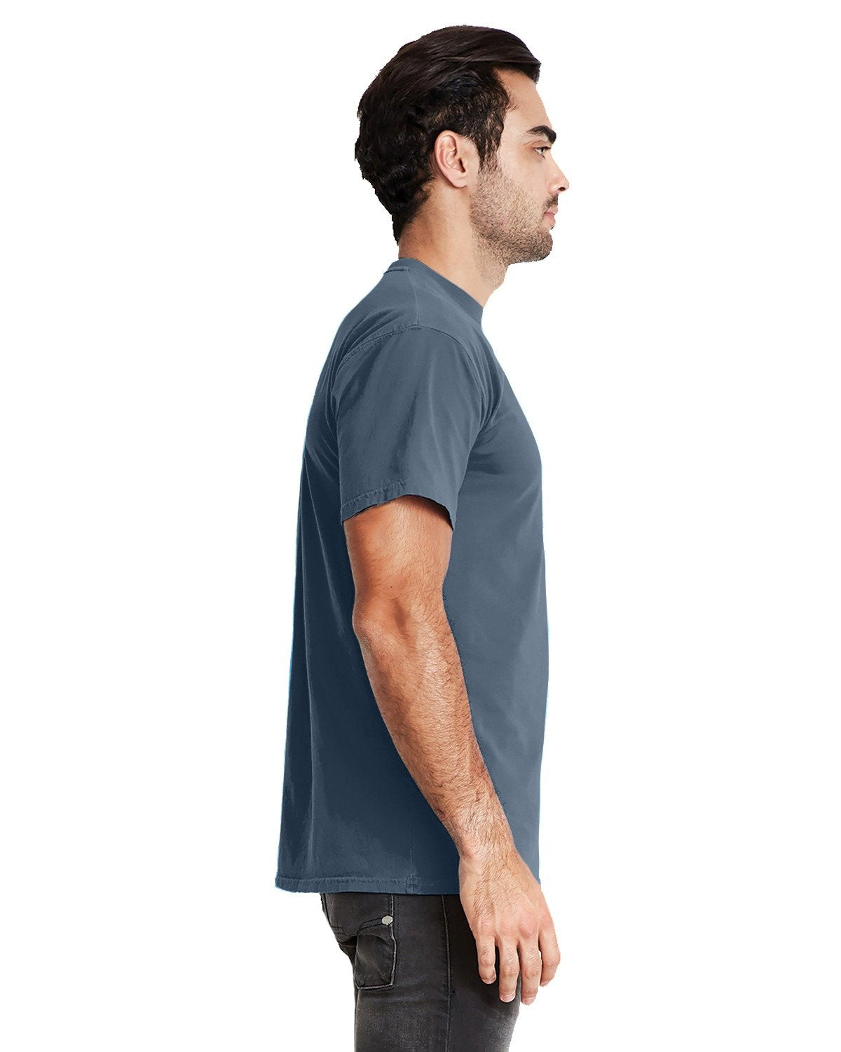 Unisex Inspired Dye Crew - Blue Jean