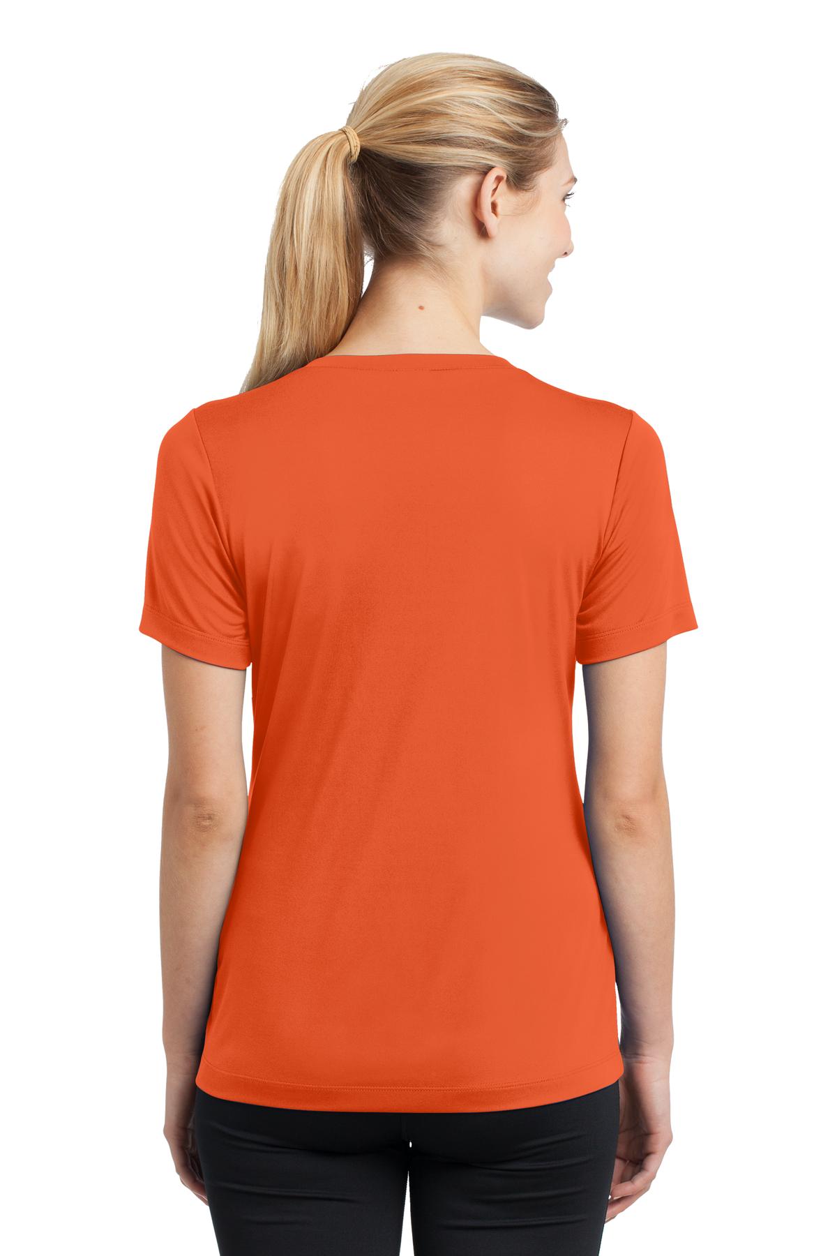 Women's PosiCharge Competitor V-Neck Tee - Deep Orange