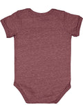 Infant Harborside Melange Bodysuit - Burgundy Melange