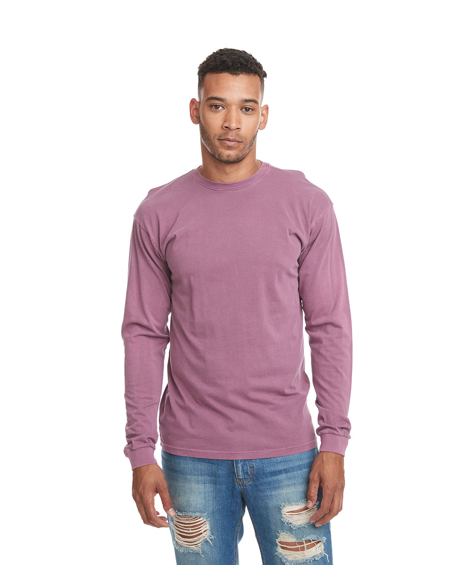 Unisex Inspired Dye Long-Sleeve Crew - Shiraz