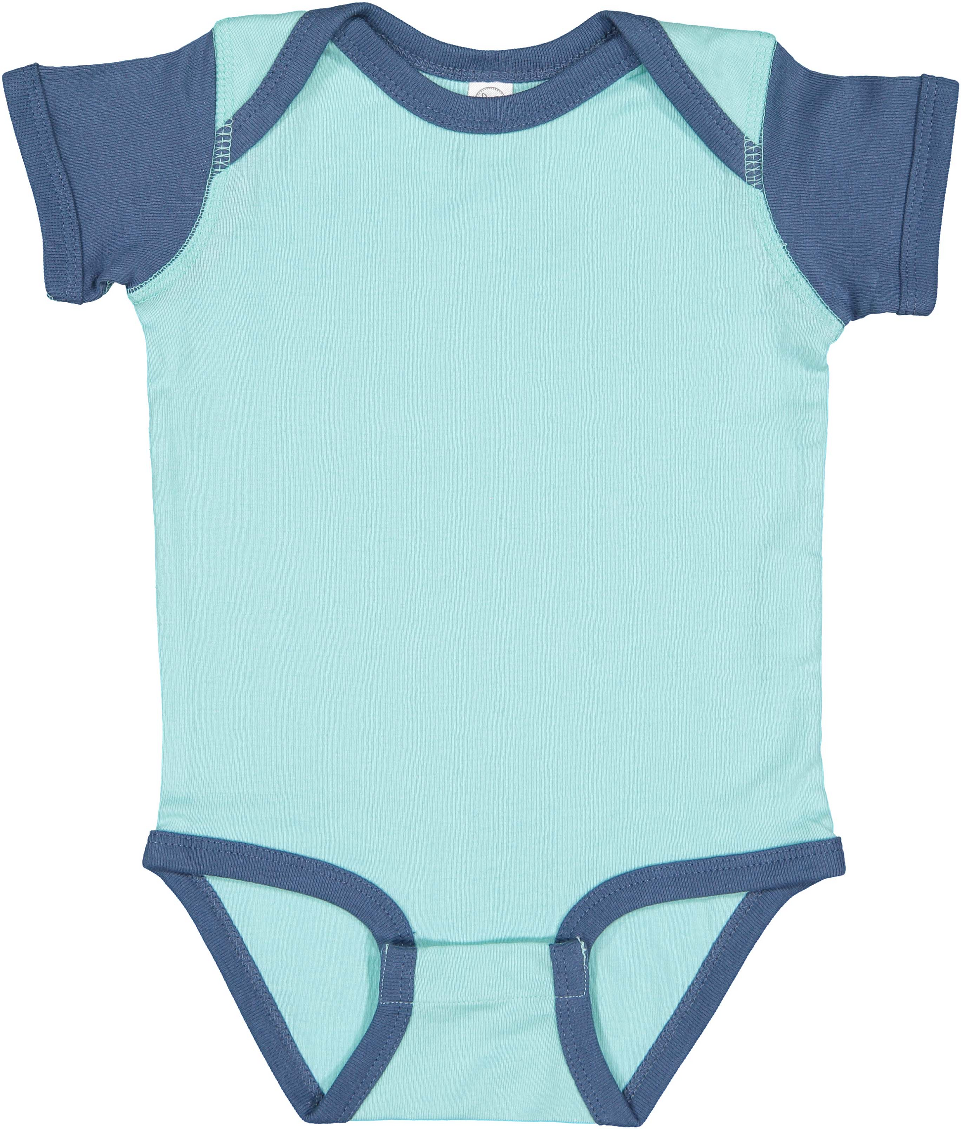 Infant Baby Rib Bodysuit - Chill / Indigo