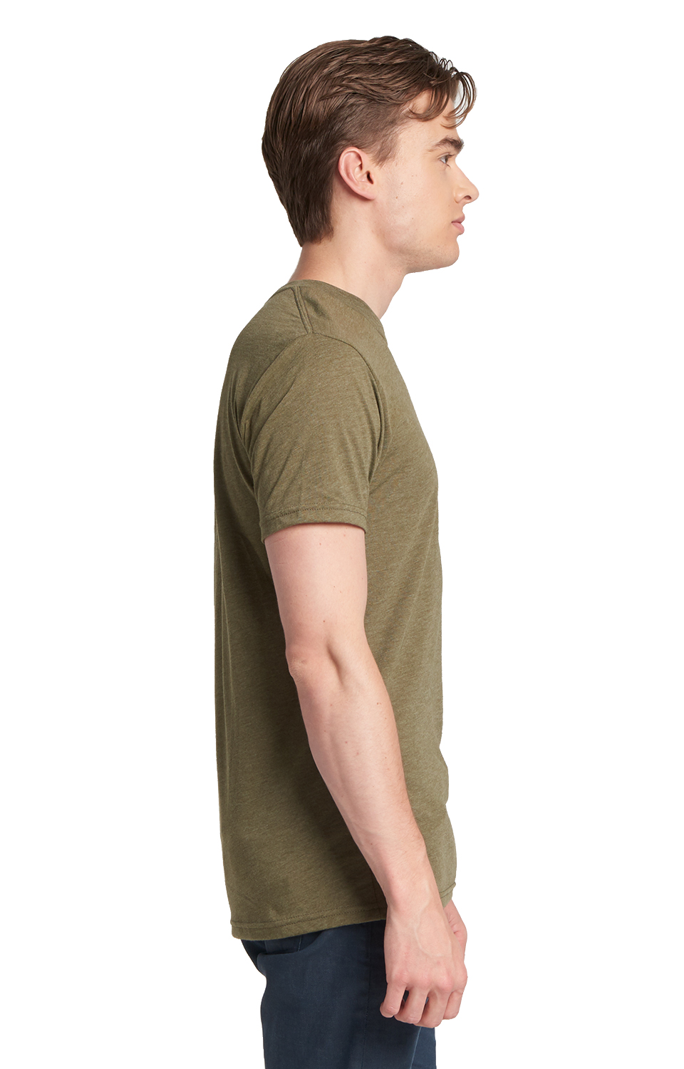 Unisex Triblend Crew - Military Green