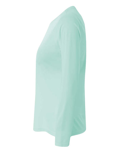 Women's Long Sleeve Cooling Performance Crew Shirt - Pastel Mint