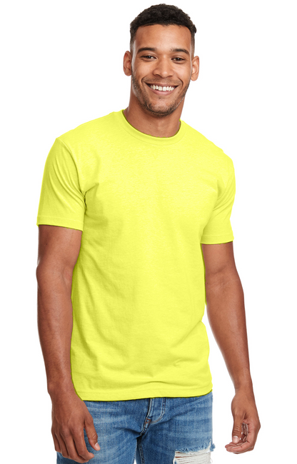 Unisex CVC Crewneck T-Shirt - Neon Yellow