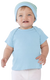 Rabbit Skins R3400 - Infant Baby Rib T-Shirt - Light Blue