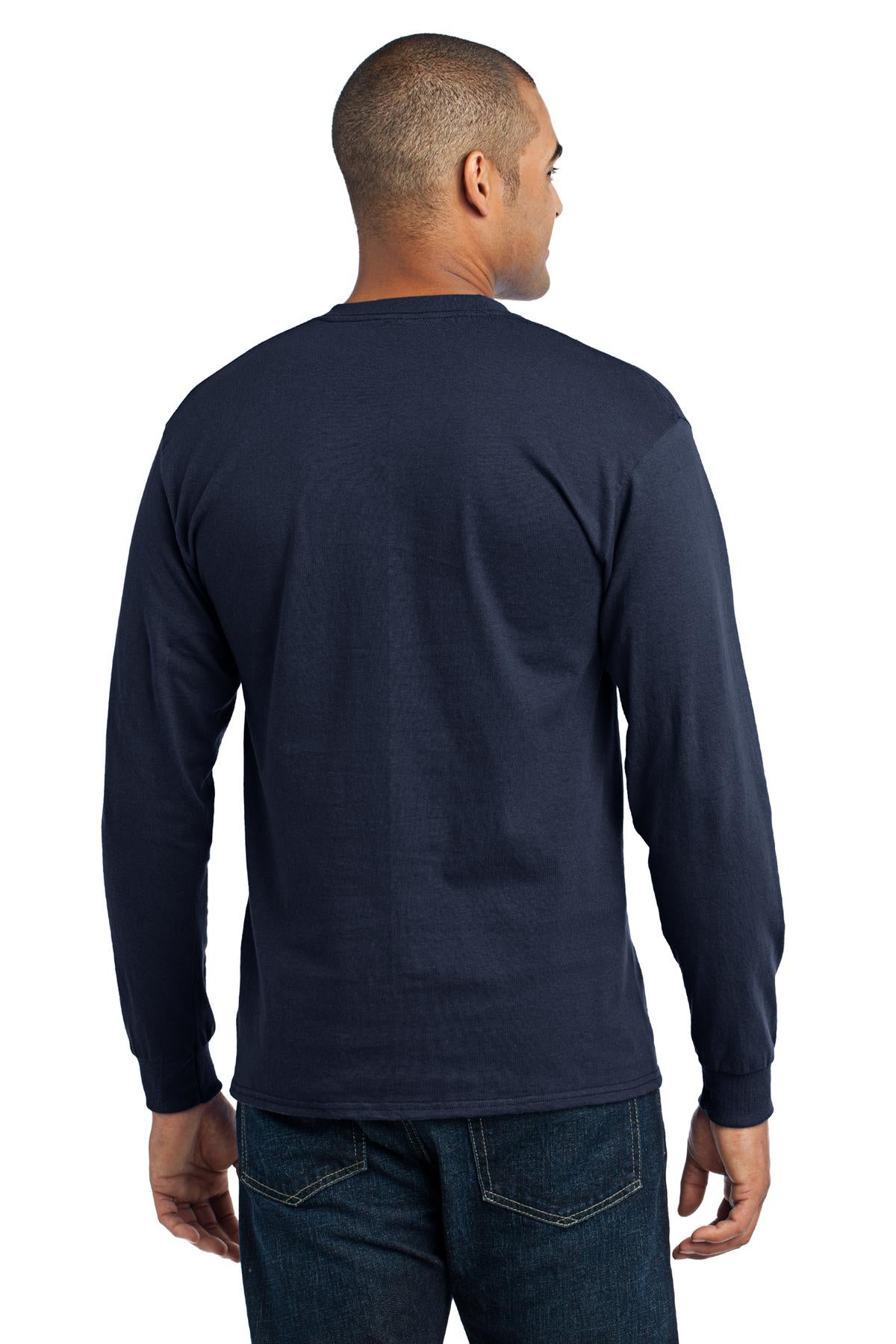 Unisex Long Sleeve Core Blend Tee - Navy
