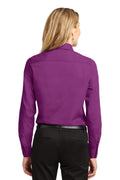 Women's Long Sleeve Easy Care Shirt - Deep Berry