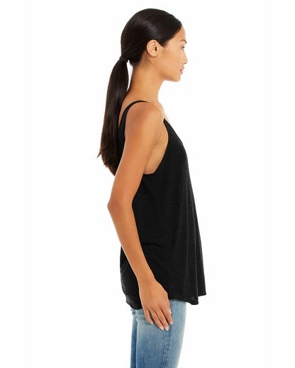 Women's Slouchy Tank - Heather Black