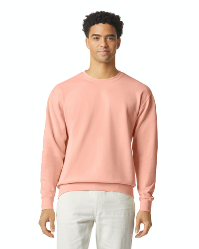 Unisex Lighweight Cotton Crewneck Sweatshirt - Peachy