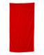 Q-Tees QV3060 - Velour Beach Towel - Red