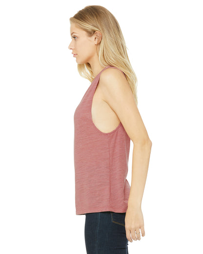 Women's Flowy Scoop Muscle Tank - Mauve Slub