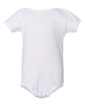 Infant Baby Rib Short-Sleeve One-Piece - White