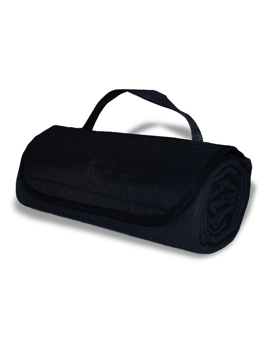 Fleece Roll Up Blanket - Black