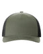 Richardson 112FP - Trucker Cap - Loden Green/ Black