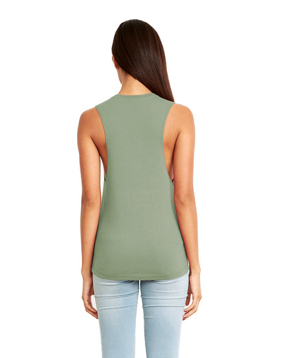 Women's Festival Muscle Tank - Stonewash Green