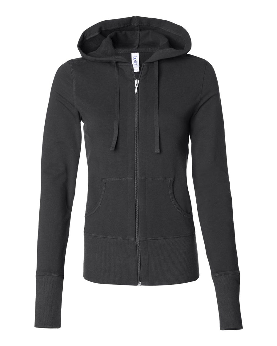 Women's Stretch French Terry Lounge Jacket - Black
