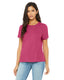 Bella + Canvas B6400 - Women's Relaxed Jersey Short-Sleeve T-Shirt - Berry