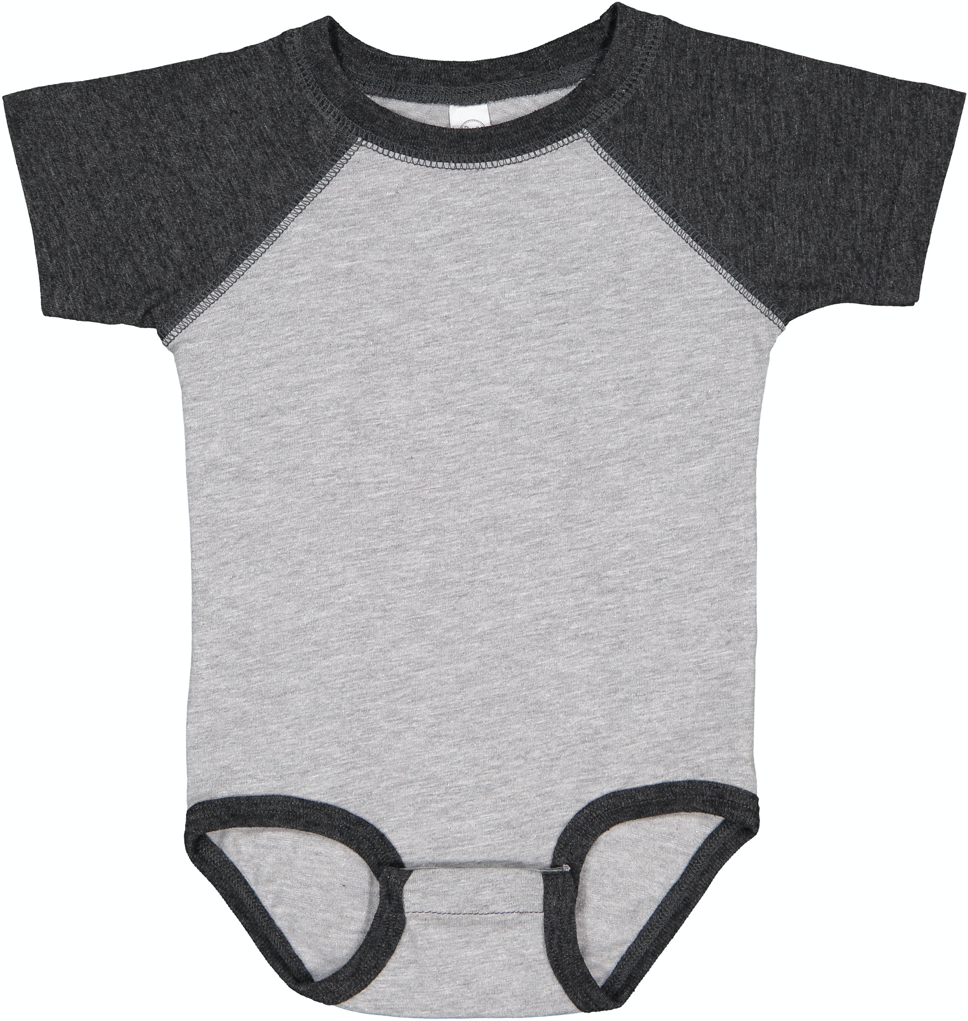 Infant Baseball Bodysuit - Vintage Heather / Vintage Smoke