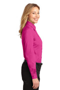 Women's Long Sleeve Easy Care Shirt - Tropical Pink